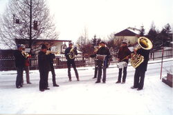 Erster Auftritt beim Neujahrsblasen 1984/85